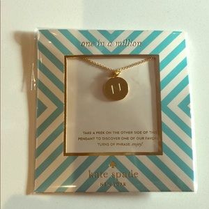 Kate Spade Gold “N” Initial Necklace New w Tags
